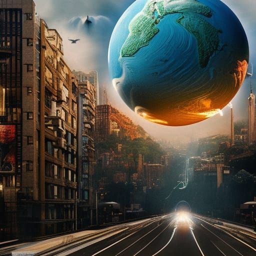 Epic Billboard Art: Welcome Home on Earth