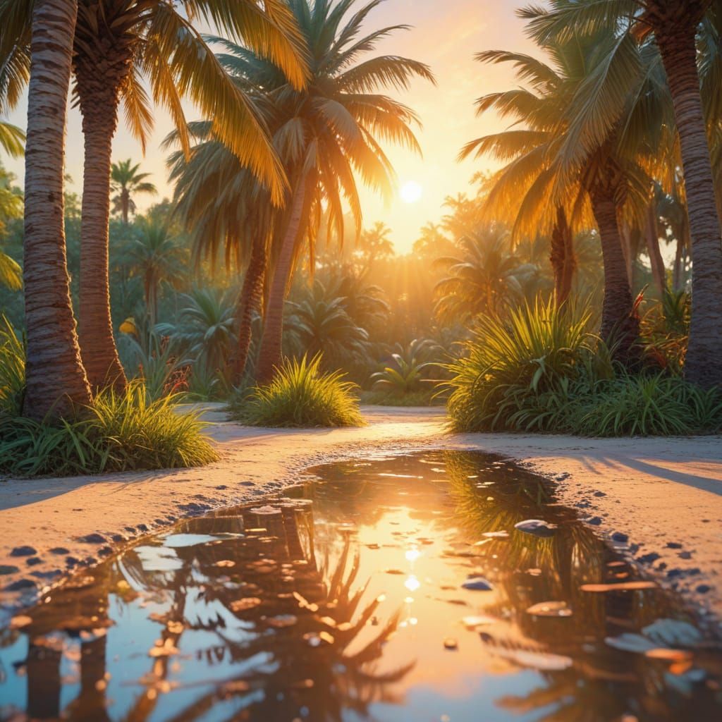 Vibrant Neo-Impressionist Oil Painting of Curvy Sculpture in...