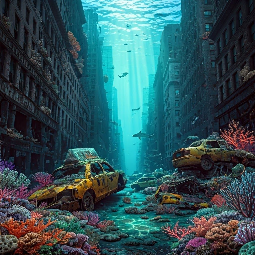 Underwater Coral Reefs Transform Ruined City
