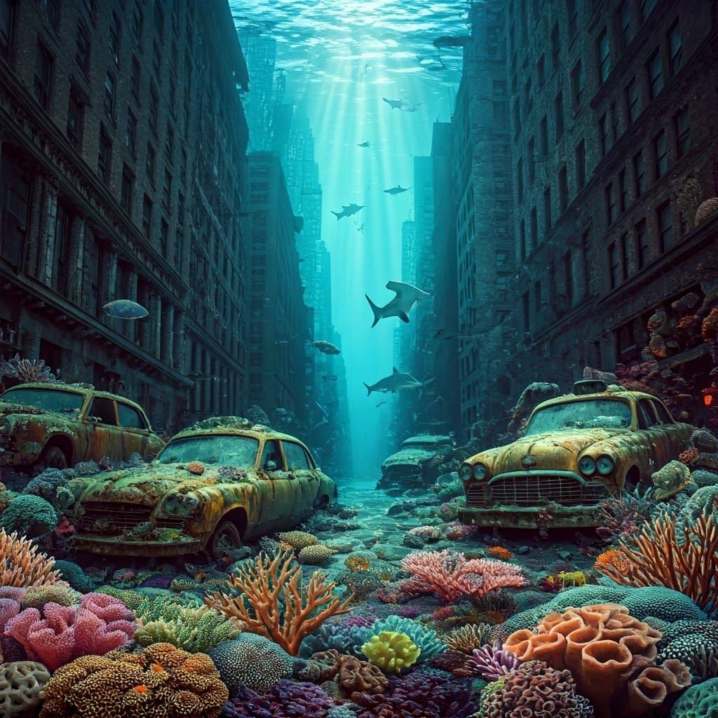 Underwater New York City Coral Reef