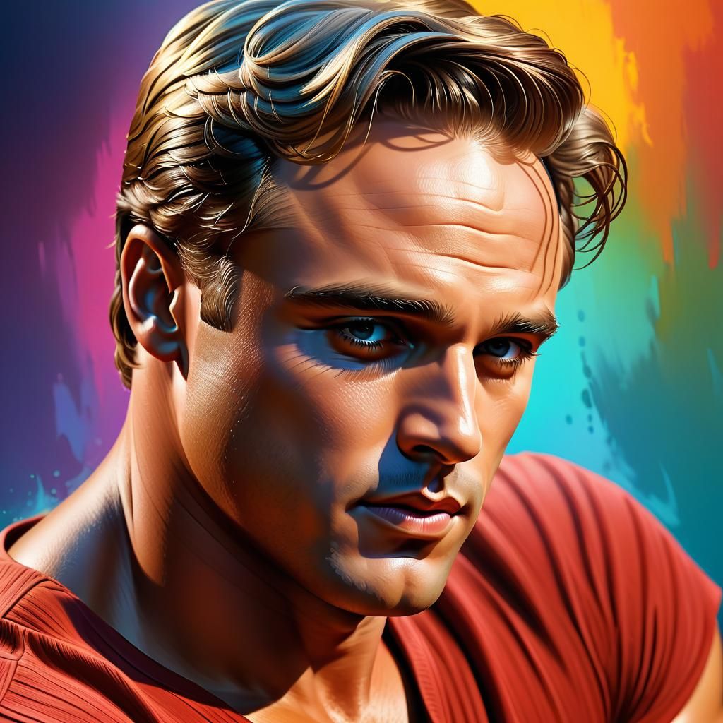 Portrait of Marlon Brando