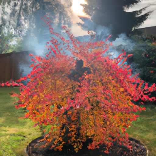the glory around the burning bush