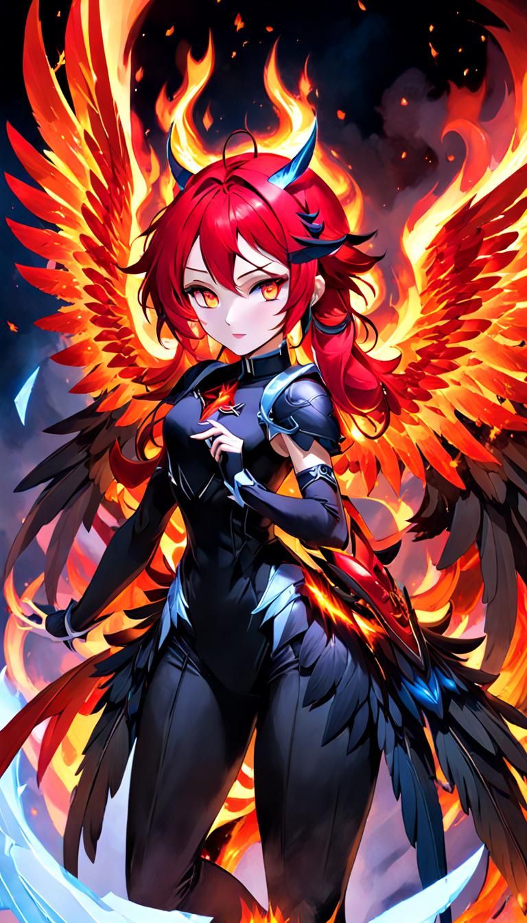 Nephalem: Angel and Demon in Anime Style