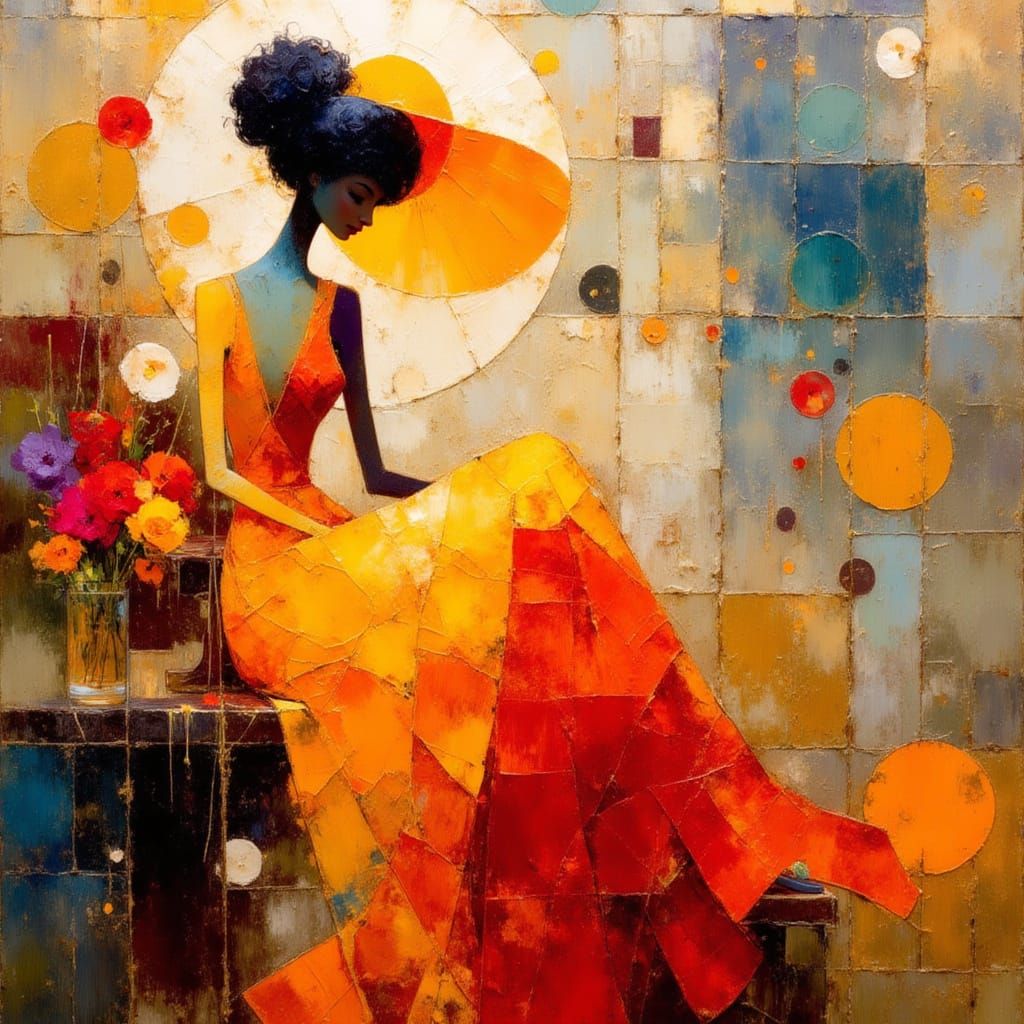 Mystical Fae Goddess in Golden Glory