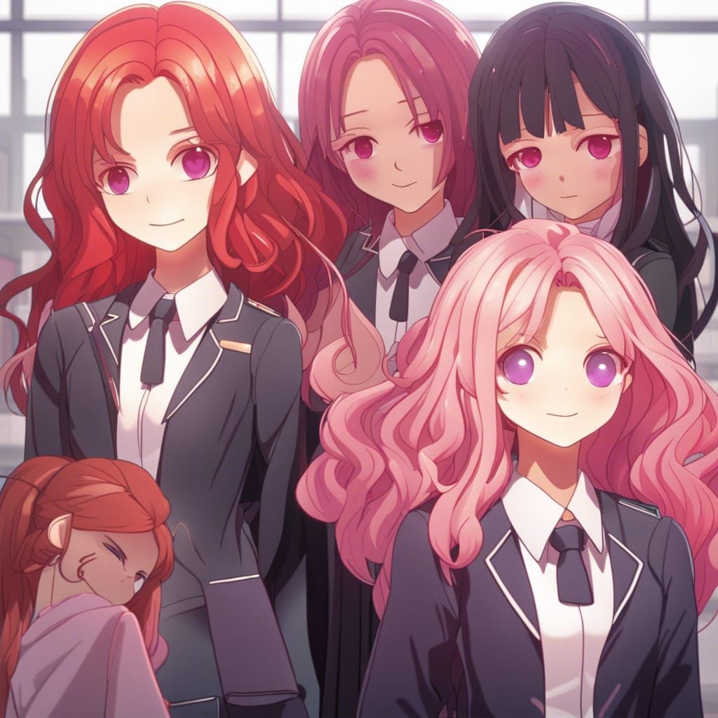 Women in School Uniforms: A Digital Matte Painting