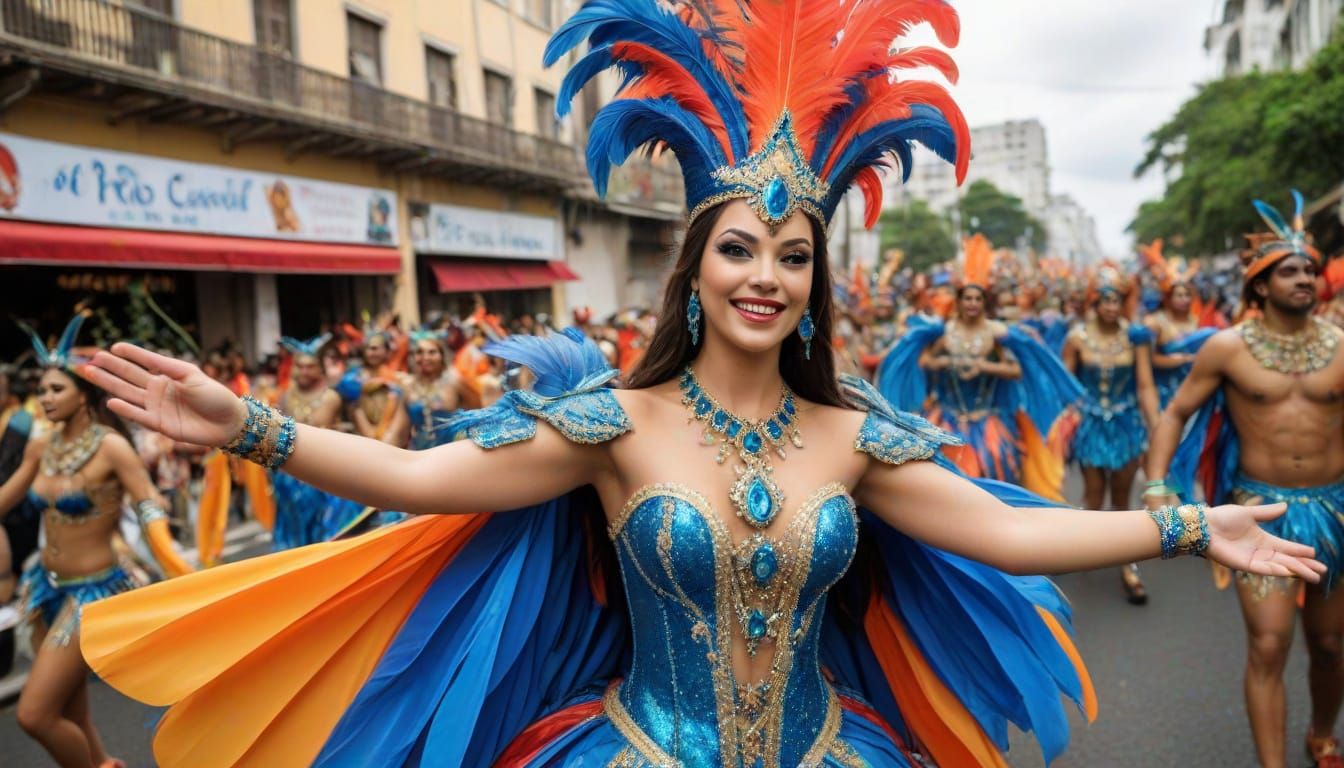 Vibrant Carnival Parade in Rio