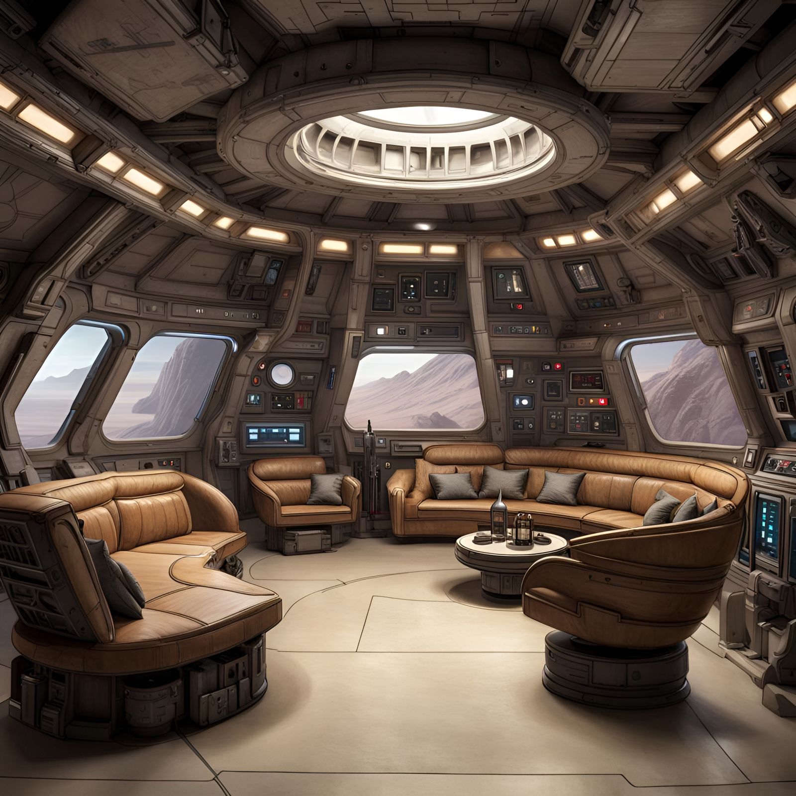 Crew's Common Area Inside The Millennium Falcon (Continued)