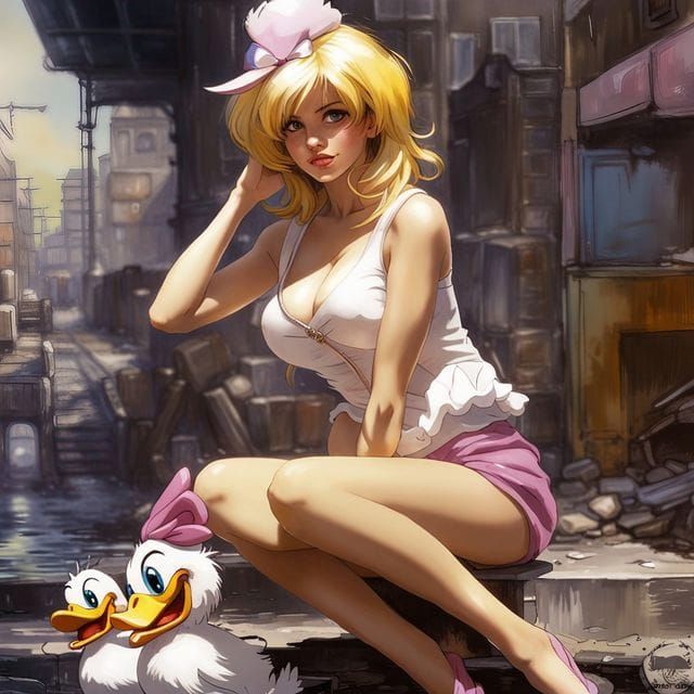 Daisy Duck...human version - AI for fun