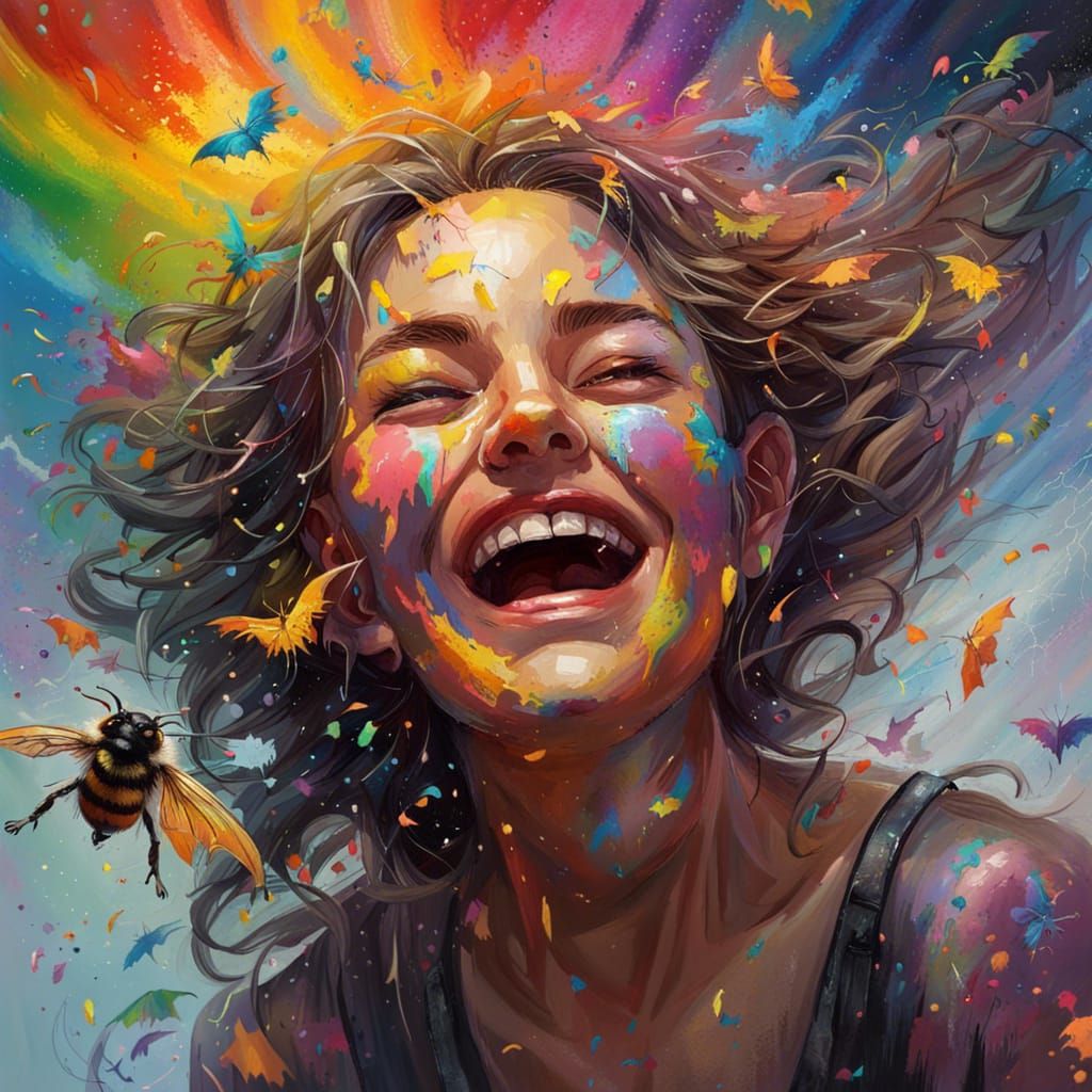 The Girl and the Bumblebee Bat