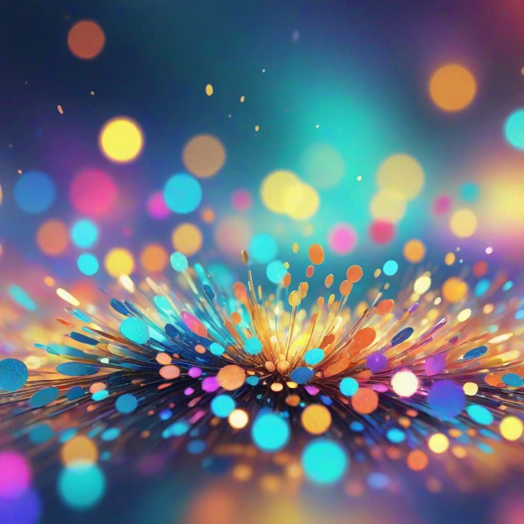 Sparkling Macro Shot in Fauvist Style