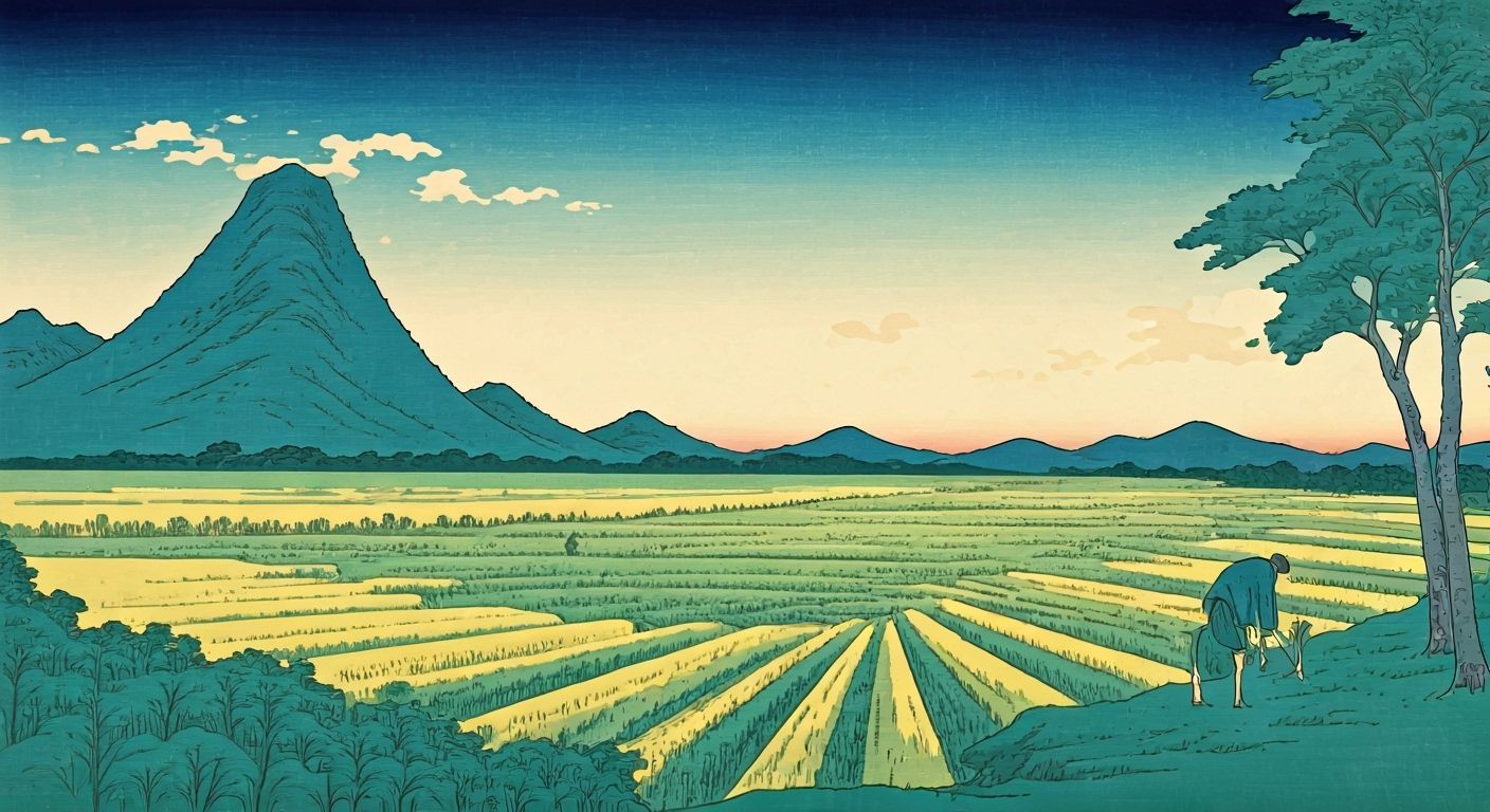 Kunisada-Style Landscape Field