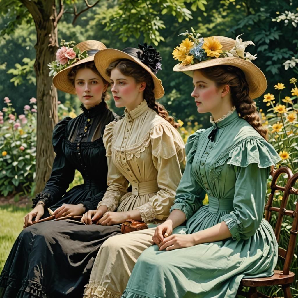 Victorian Women on a Hot Summer's Day