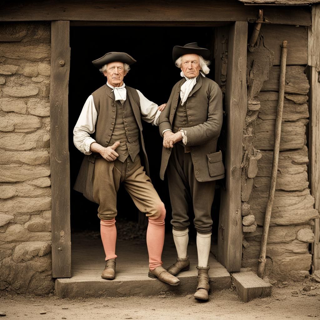 Tithingman Inspects Blacksmith: Hyperrealistic Splash Art