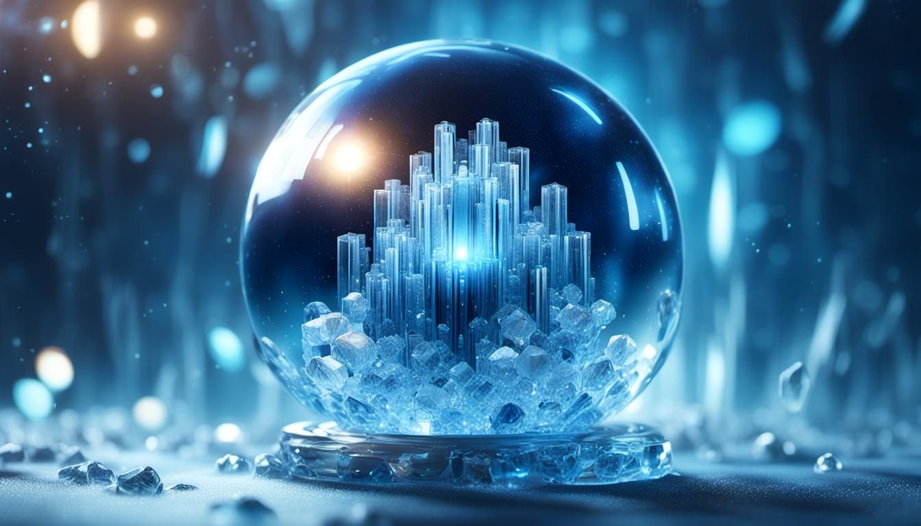 Quantum Computer Simulation in Icy Sphere: 3D Rendering