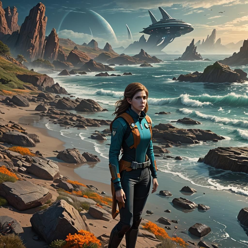 Anna Kendrick Explores Alien Ocean Shore