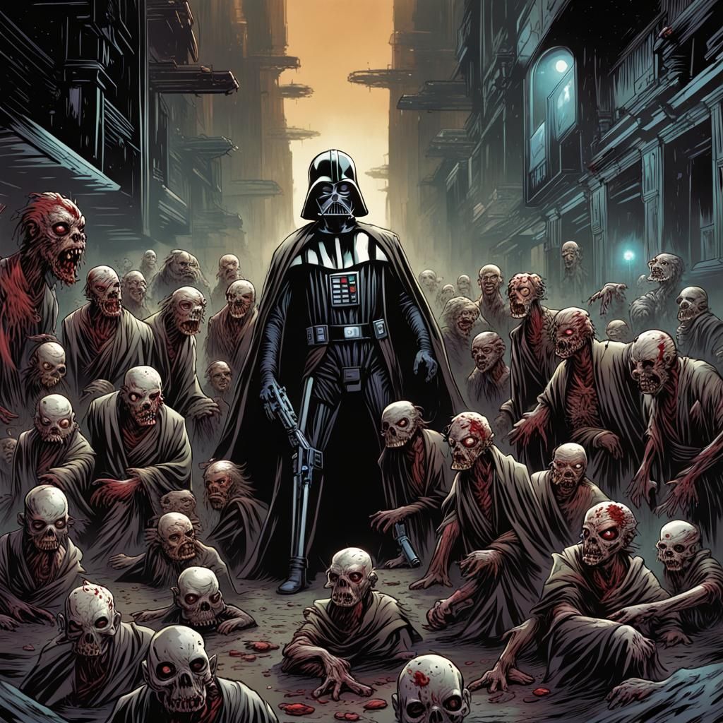 Star Wars Zombies in Comic Book Style