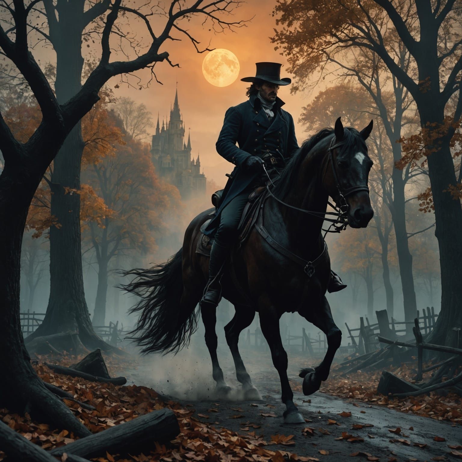 Ichabod Crane and the Headless Horseman