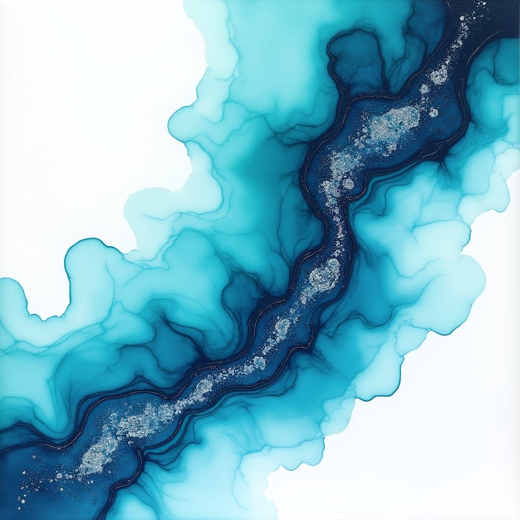 Ethereal Oceanic Abstract in Modern Style