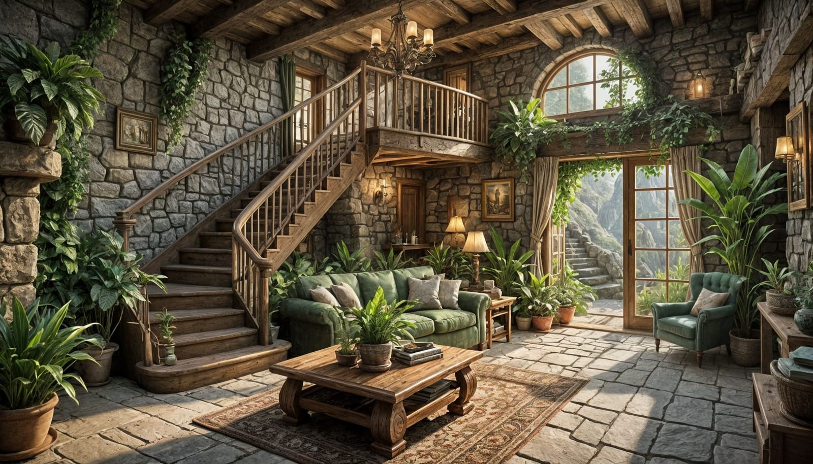 Ethereal Elven Cottage in Rustic Splendor