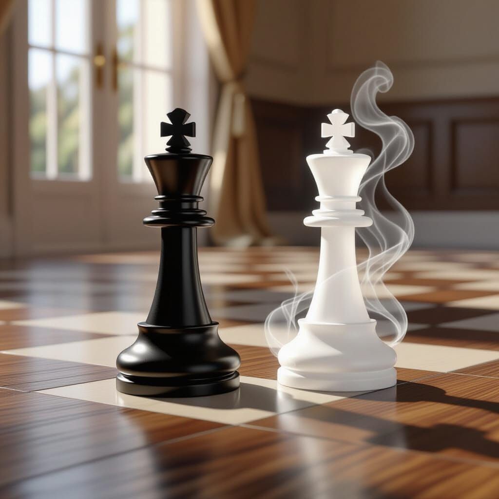 Ethereal Smoke King vs. Shadowless Ivory King Chess Match