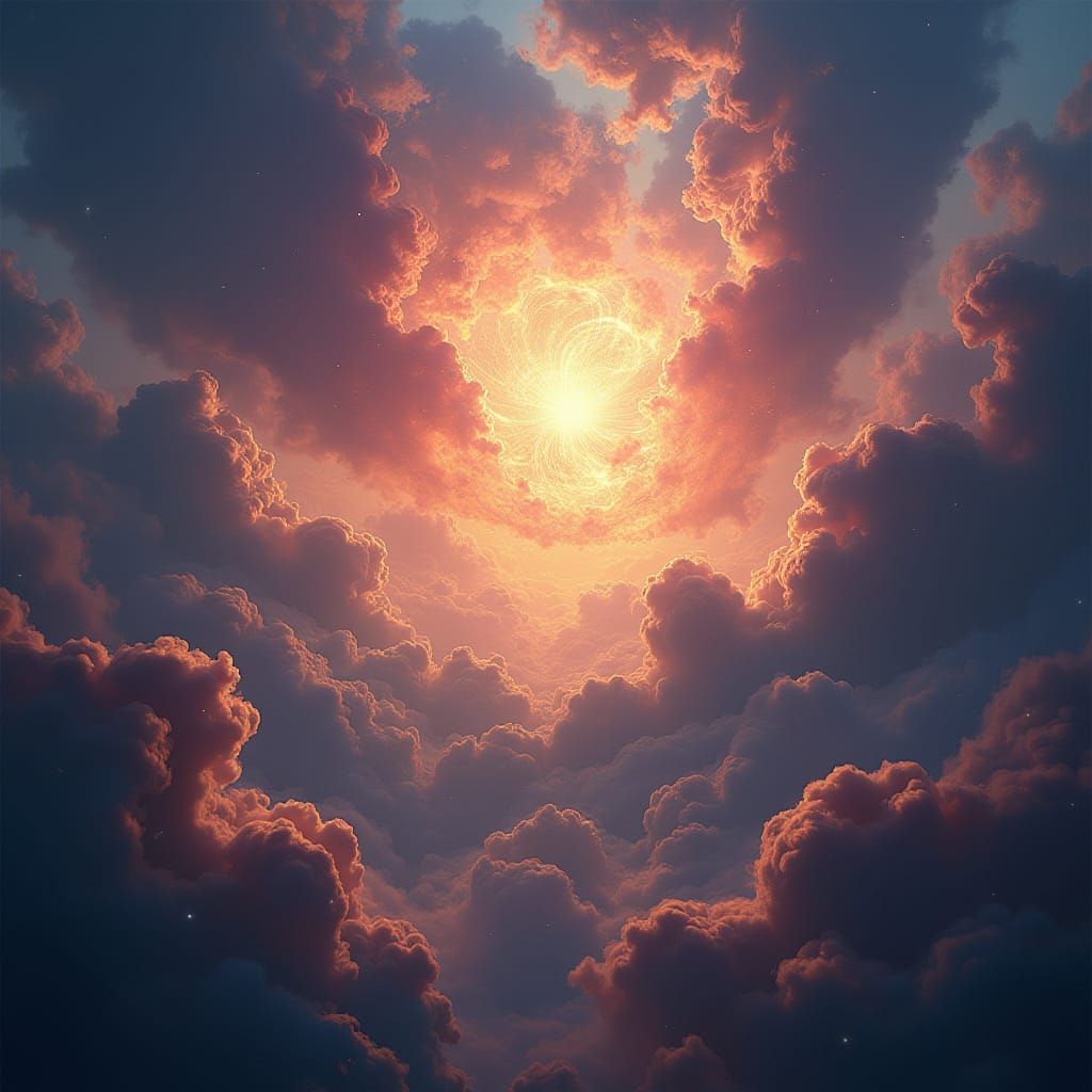 Fantastical Celestial Being Emerges from Nebulae