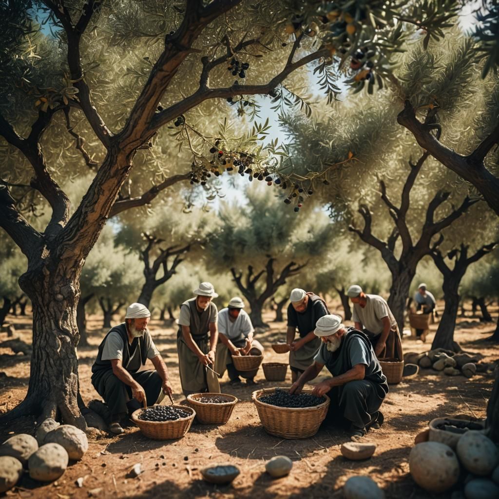 Ancient Greek Olive Harvest: Professional Photography