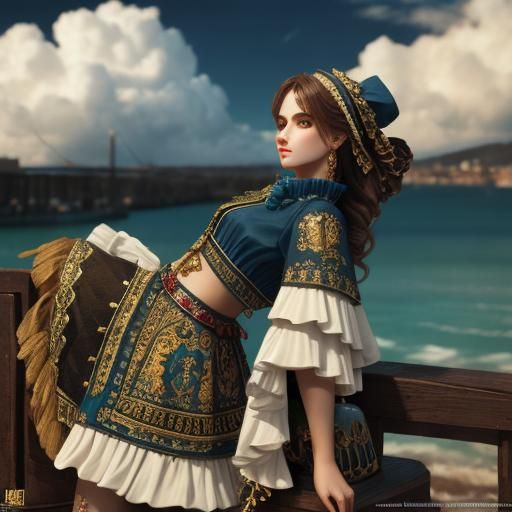 Detailed 3D Rendering of a Woman