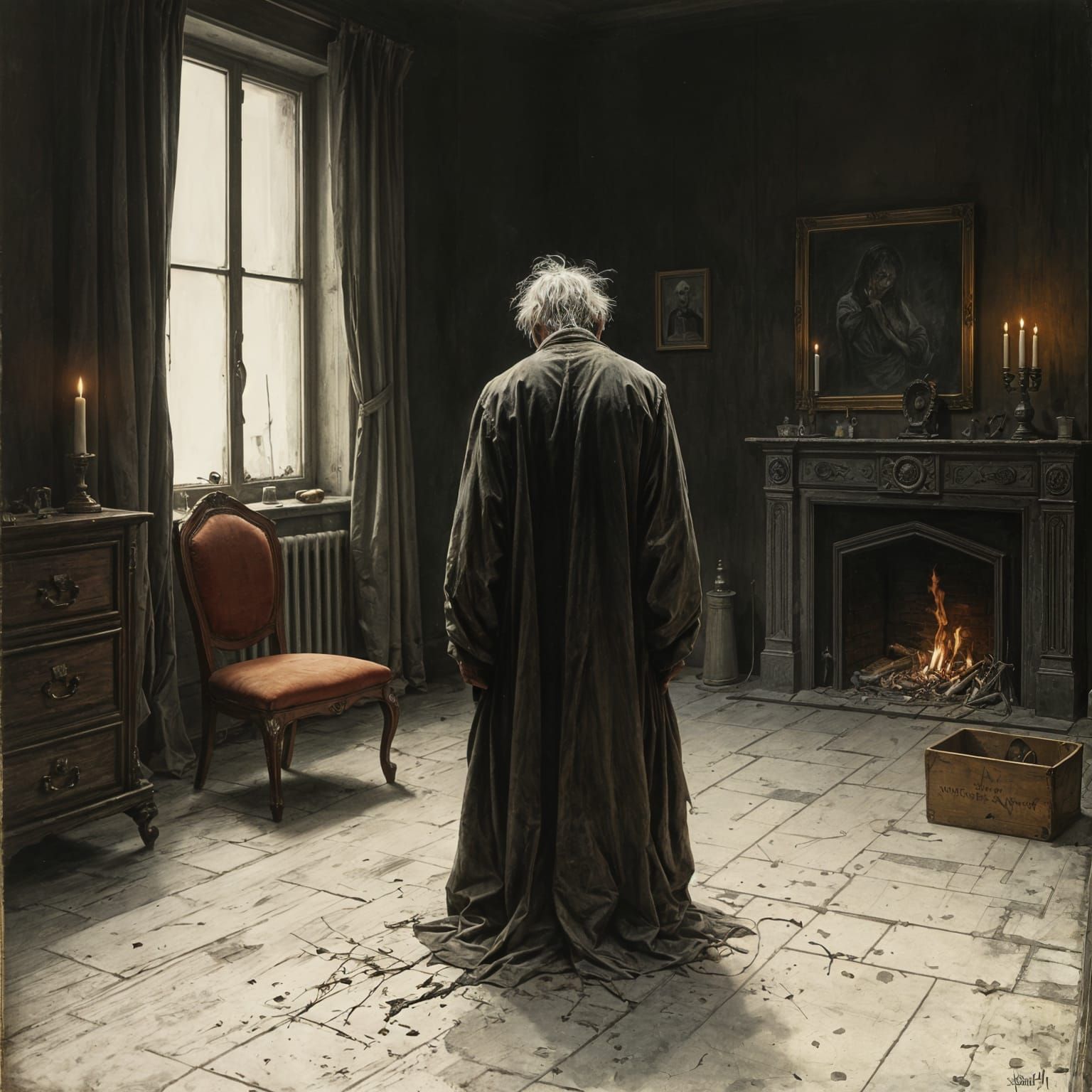 Grim Reaper at Death's Door: Dark Art