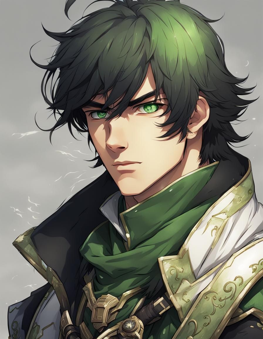 Young Male Hero in Fantasy Outfit