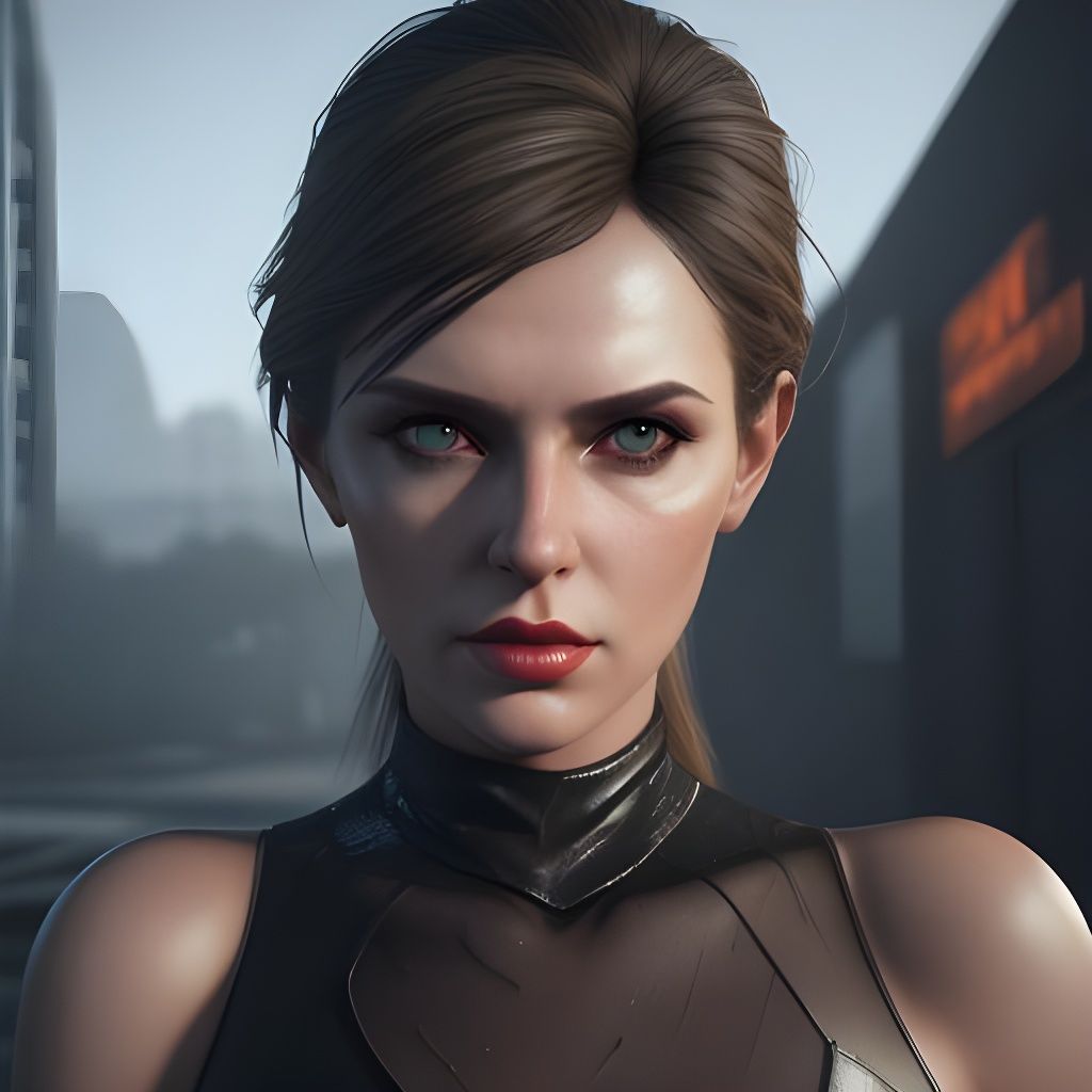 Beautiful Woman Portrait in Cinematic 3D Style