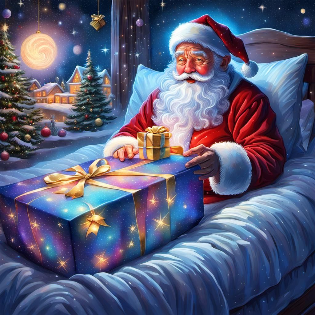 Santa's Gentle Visit: A Cosmic Dream