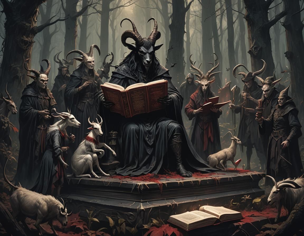 Gothic Fantasy: Demon, Witches, and Ancient Tome