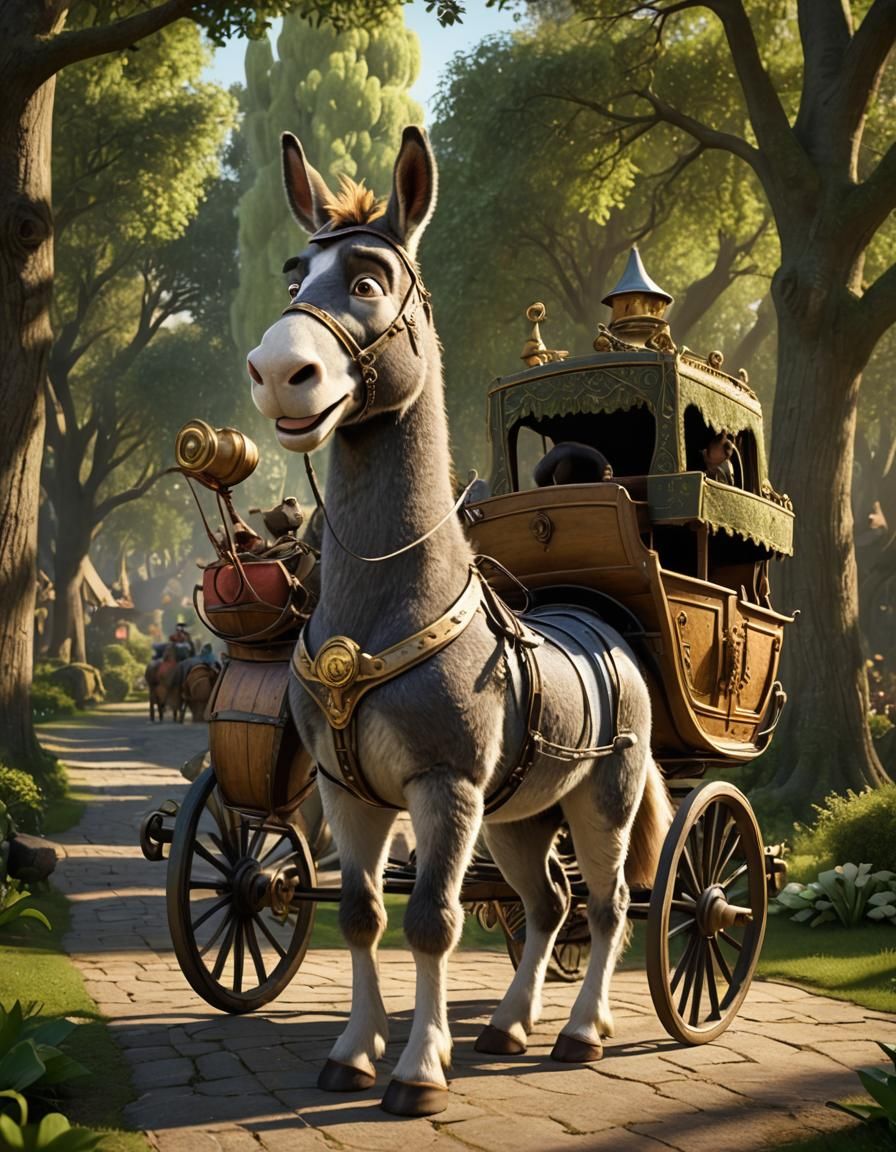 Donkey is The Fourth Wheel ~ Shrek