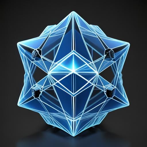 Anthropomorphic Tesseract: 4D Geometry Girl