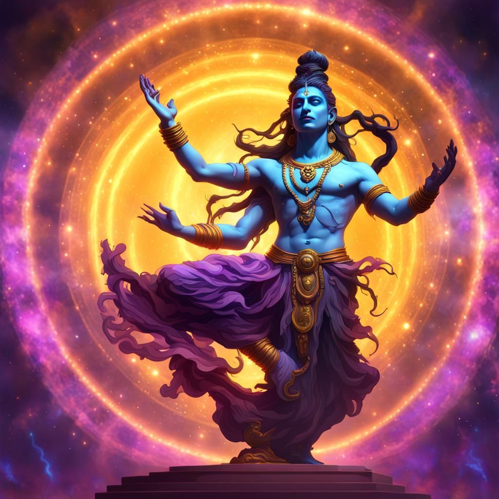 Shiva's Dance: Universe Creation in Dark Fantasy Art
