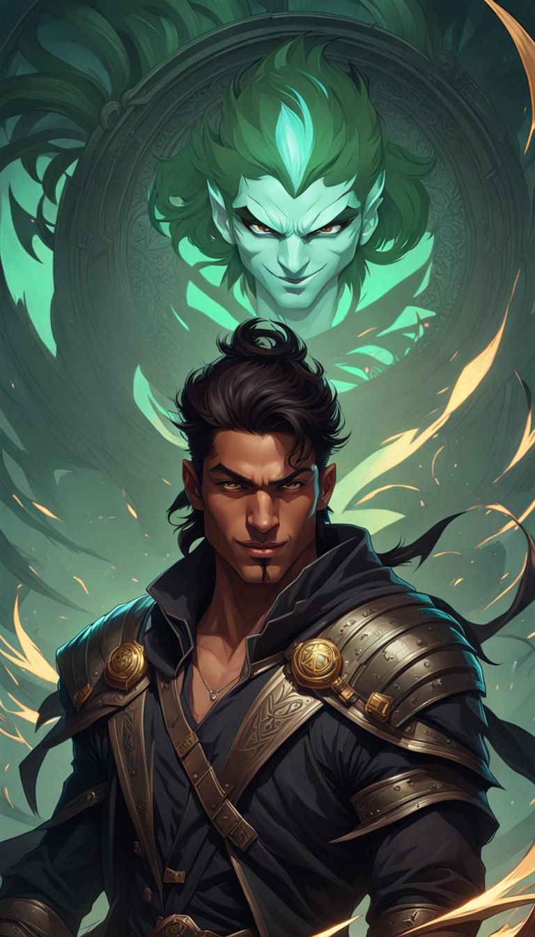 Dark Fantasy Rogue Portrait in Hyperdetailed Style