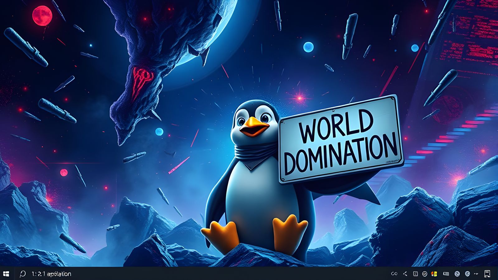 Tux the Penguin Battles Cyberspace in Epic Fantasy