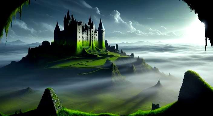 Surreal Crumbling Castle in Ireland, Dali Style