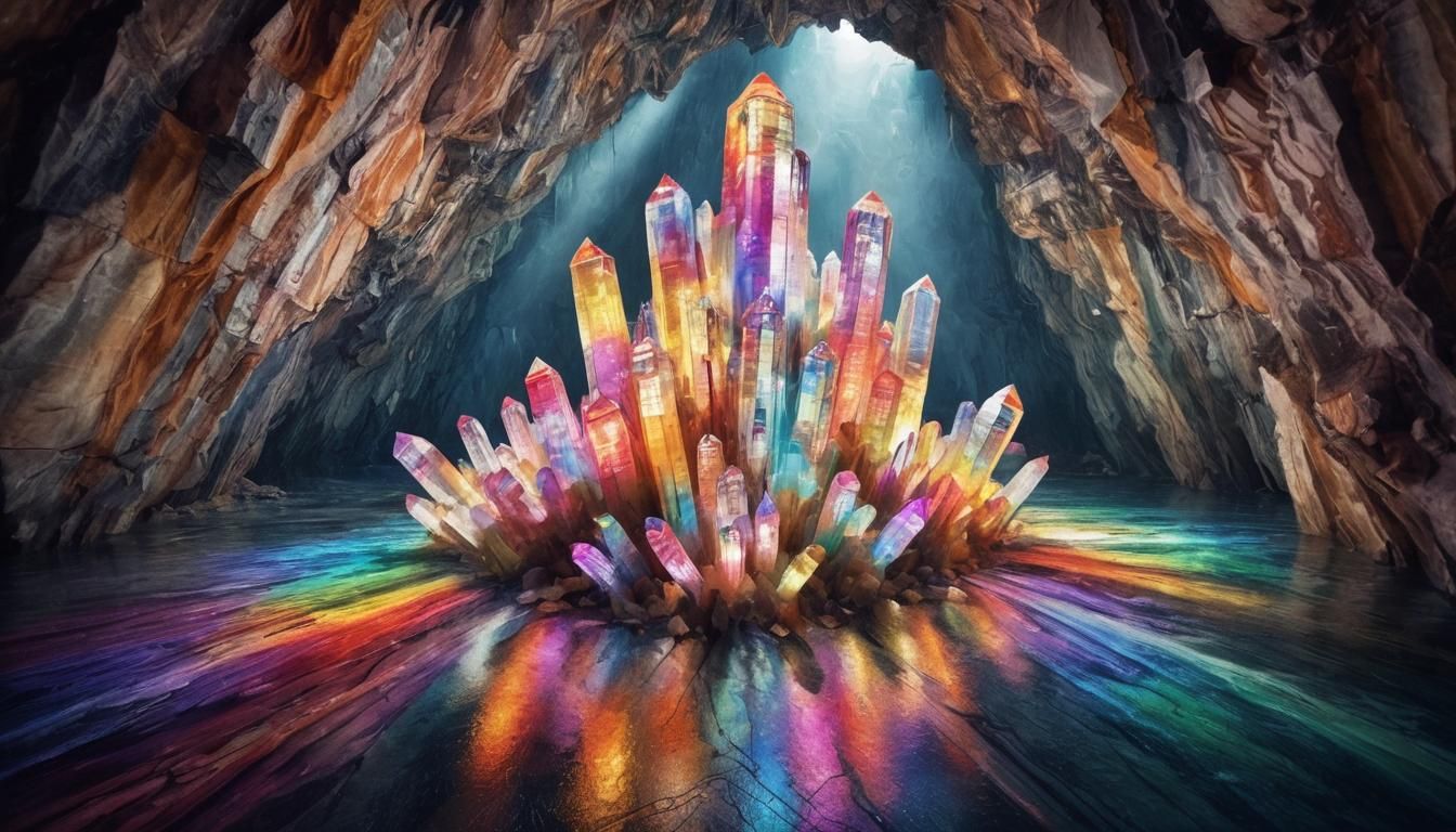 Rainbow Crystal Prism Refraction