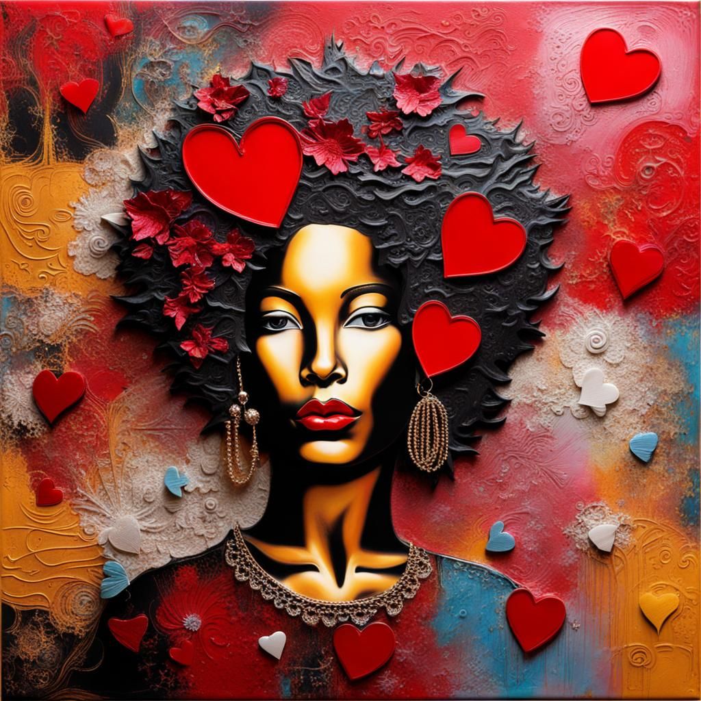Portrait of a Woman for Valentine's Day