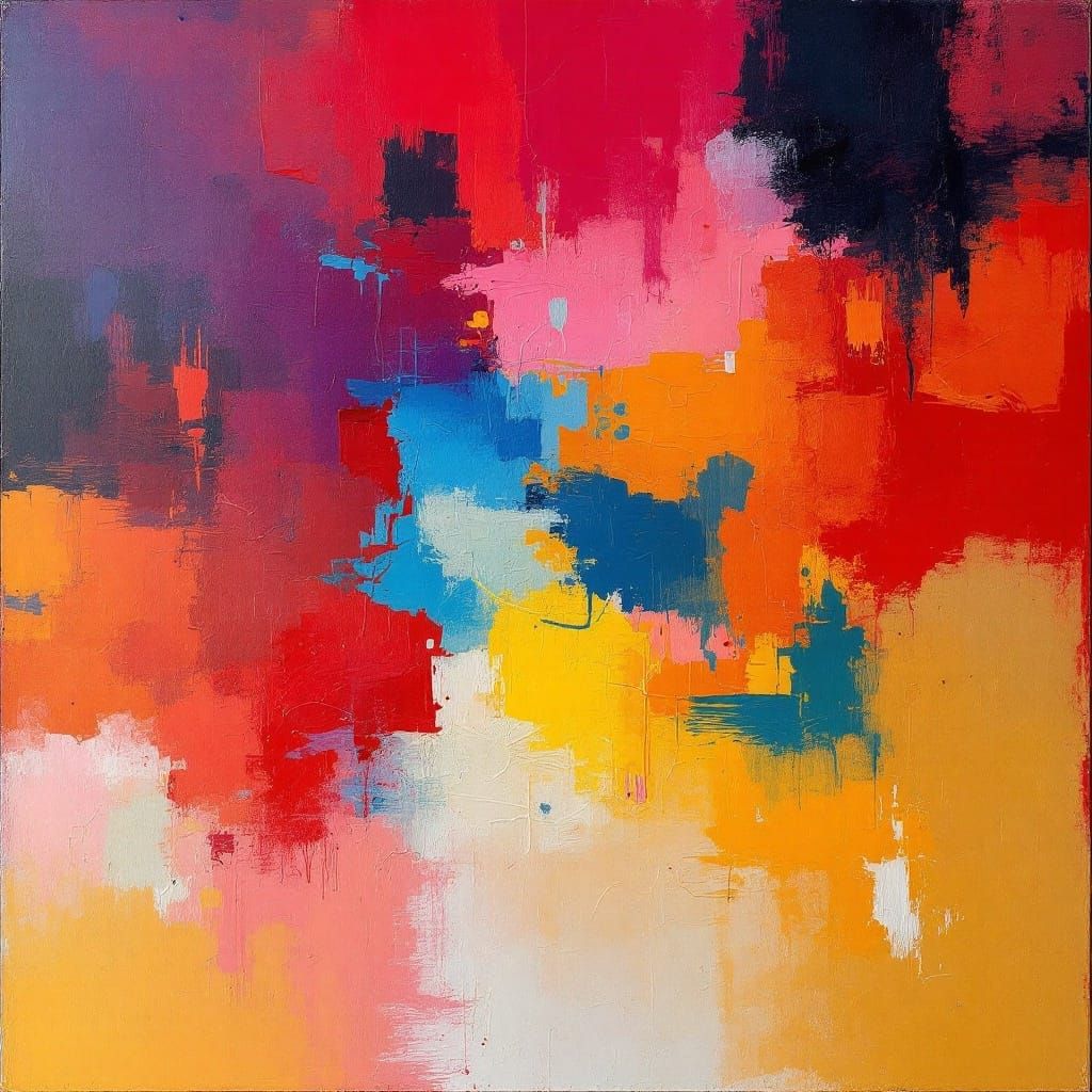 Visceral Abstraction in Deep, Rich Colors