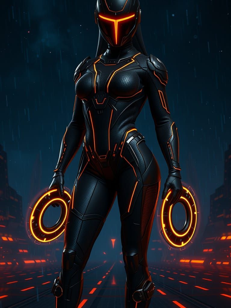 Female Rinzler in Tron Legacy Grid