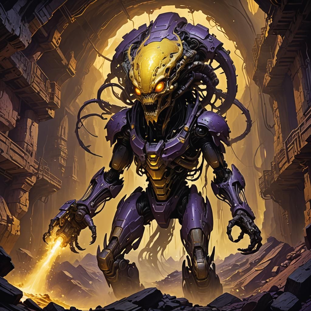 Bolter Alien Invasion: Dark Fantasy Concept Art