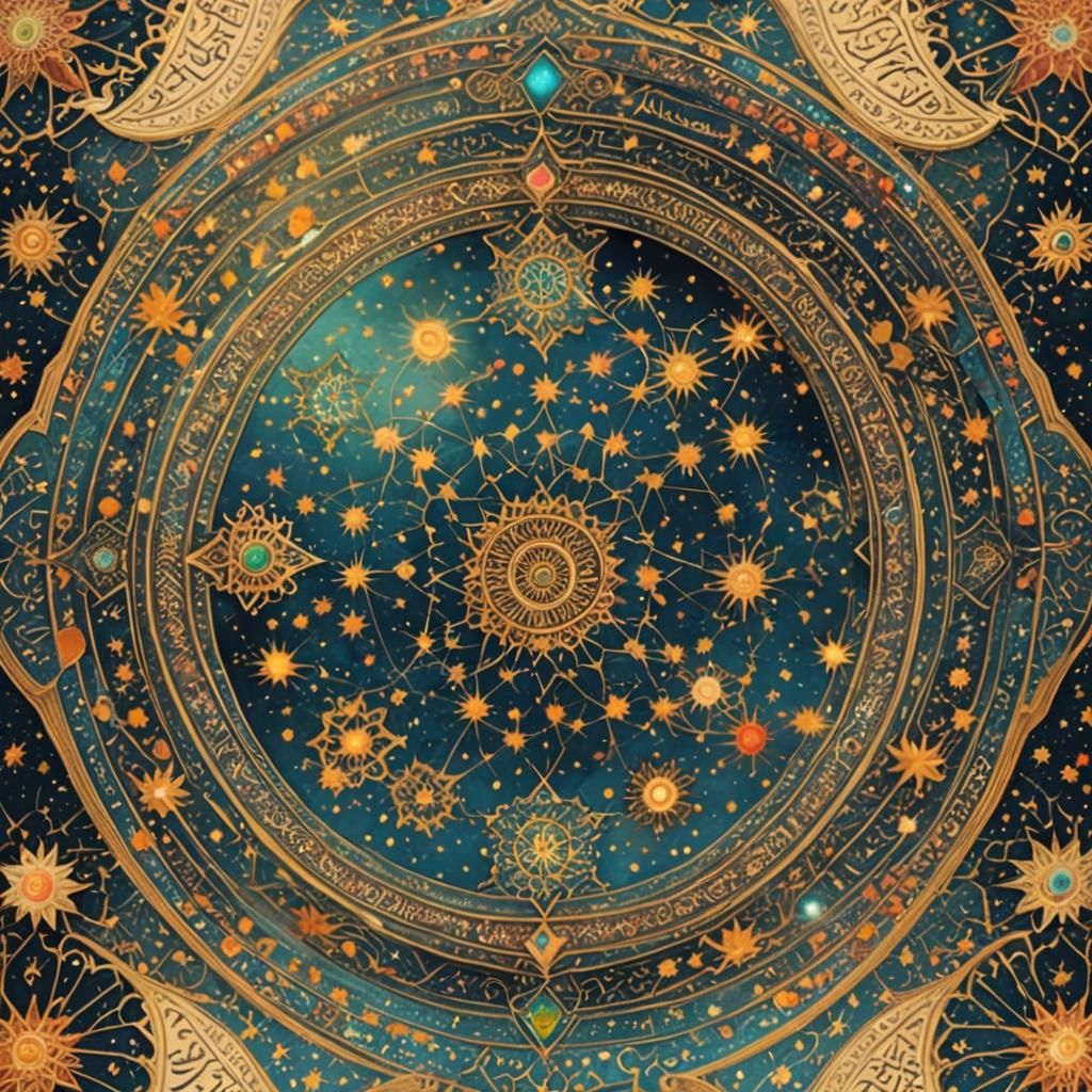 Cosmic Islamic Art: A Detailed Exploration of Existence