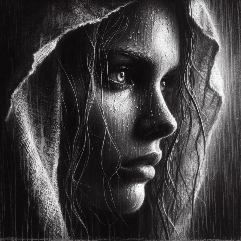 Classic Charcoal Drawing