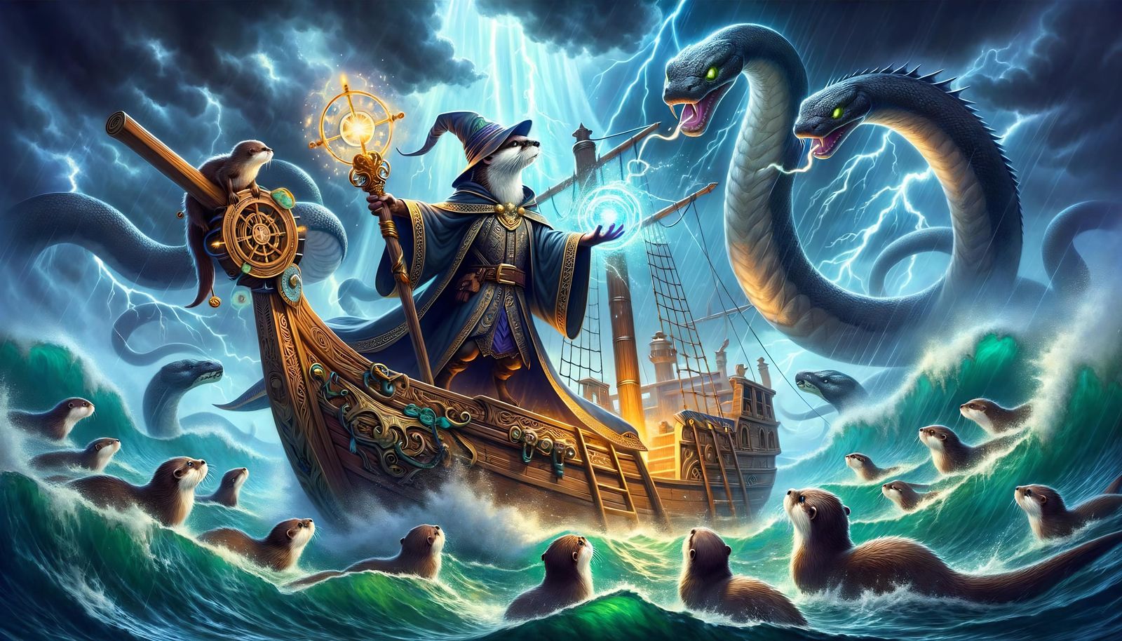 Otter Wizard's Stormy Sea Training Adventure