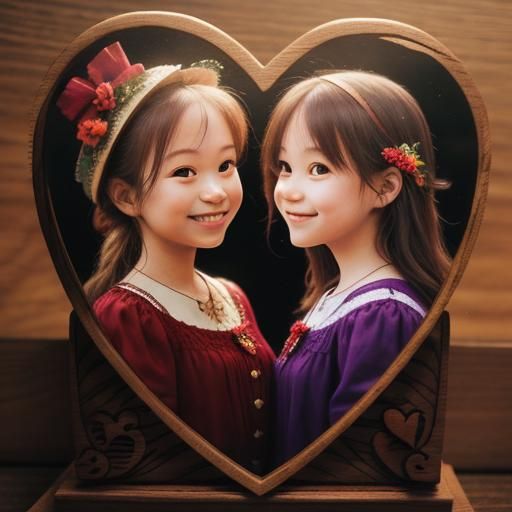 Smiling Wooden Hearts: Professional Photography