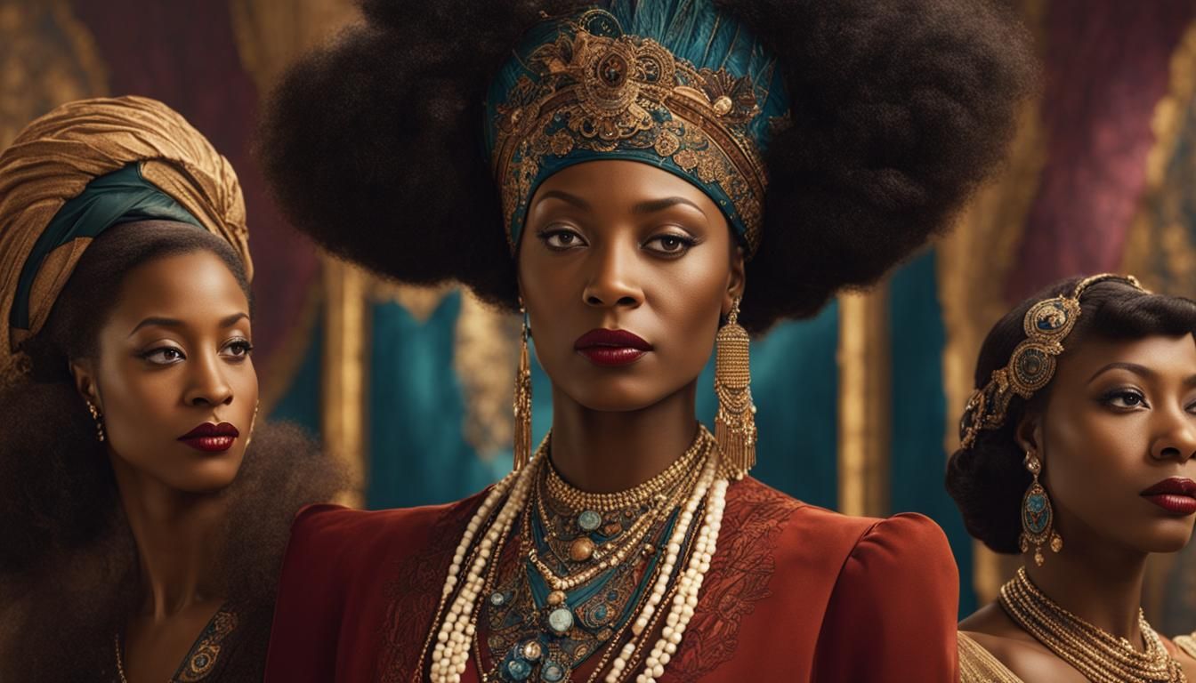 African-American Women Portrait in Early 20th Century Style