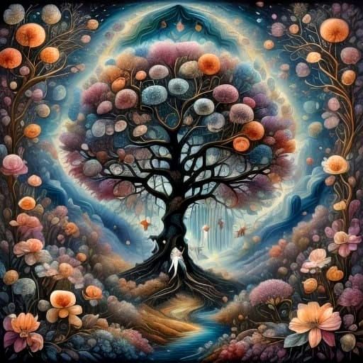 Surrealism Cats in a Whimsical, Dreamlike Art Style