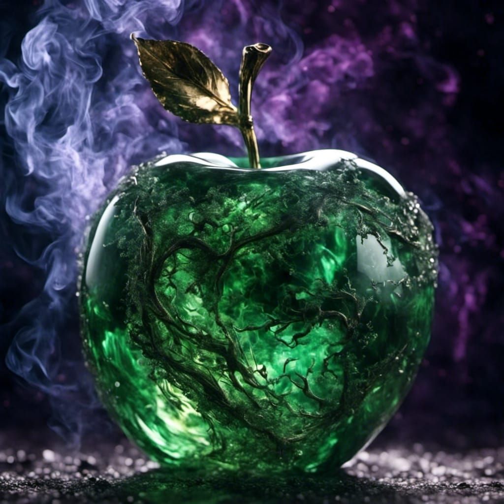 Cosmic Energy Emanating from Glass Apple